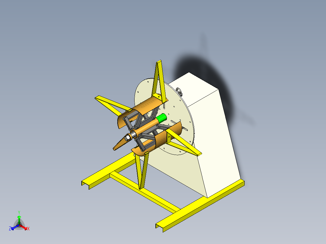 MT放料机正等轴测图