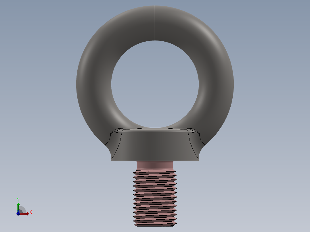 M20吊环螺栓前视图