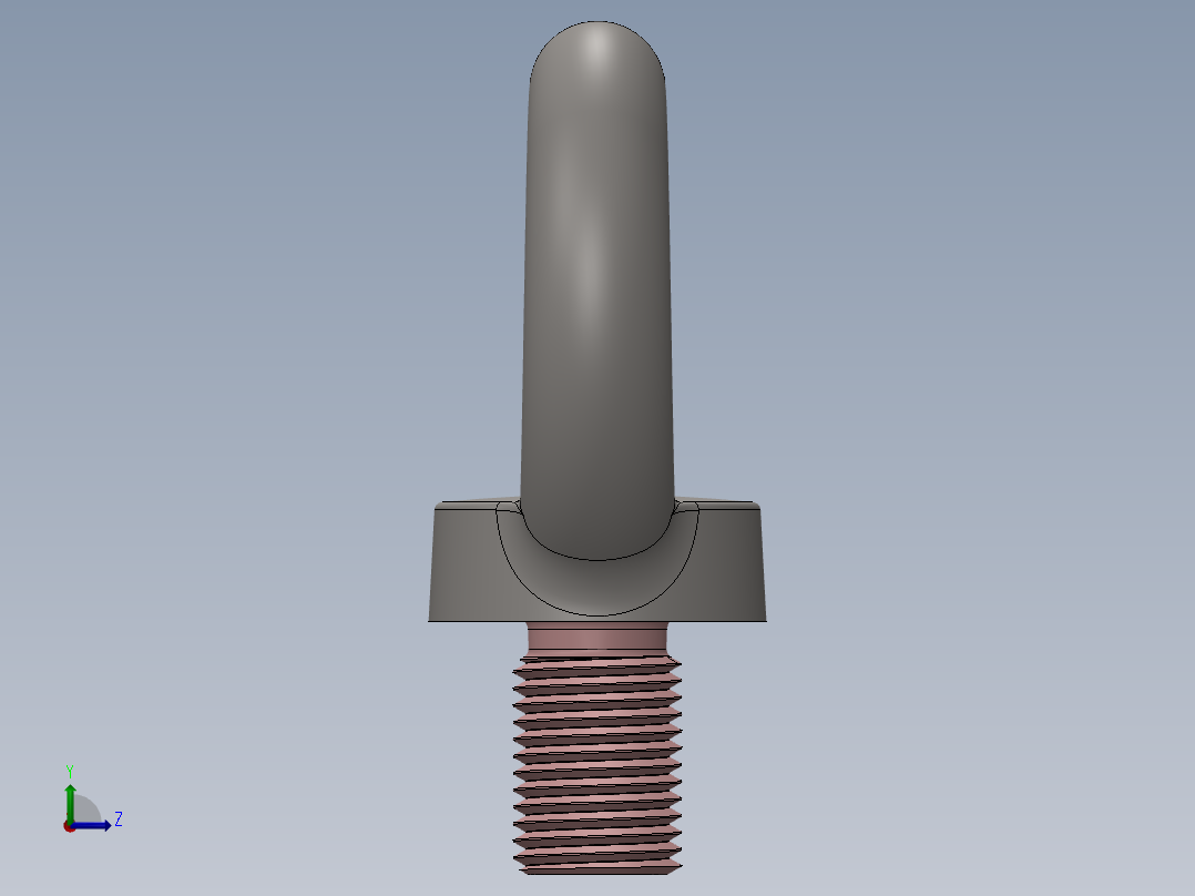 M20吊环螺栓左视图