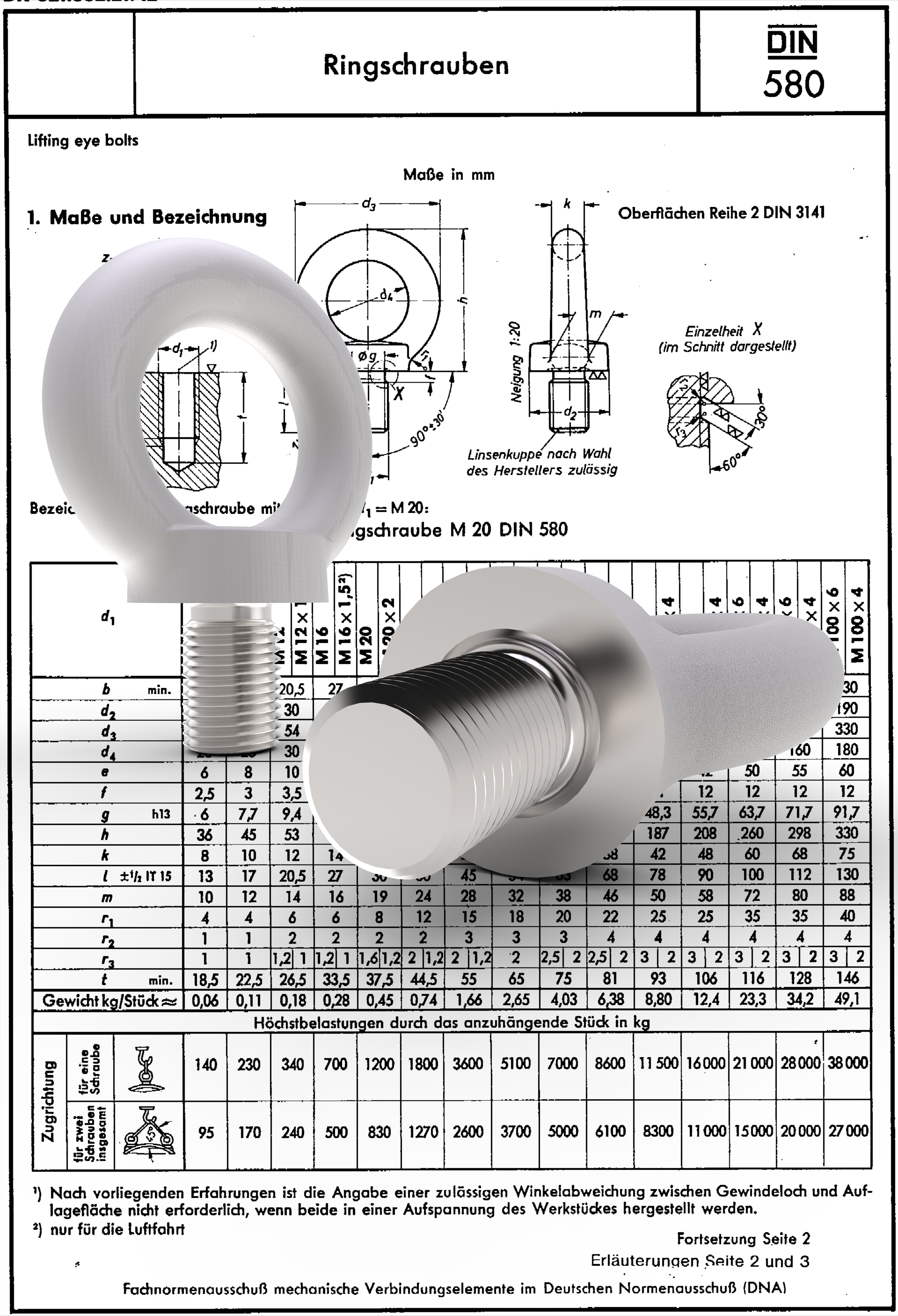 M20吊环螺栓