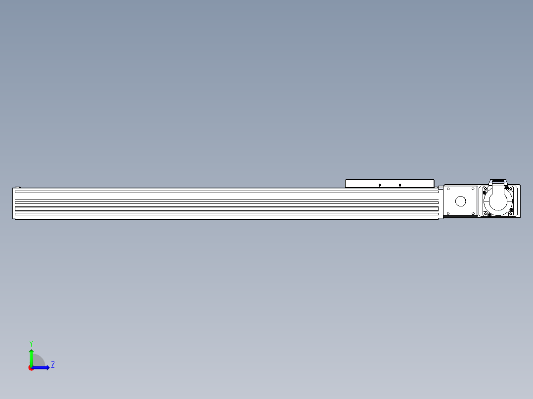 同步带全封闭直线模组TPA-HCB-120D-90-L600-MR-Y-P40-N3左视图