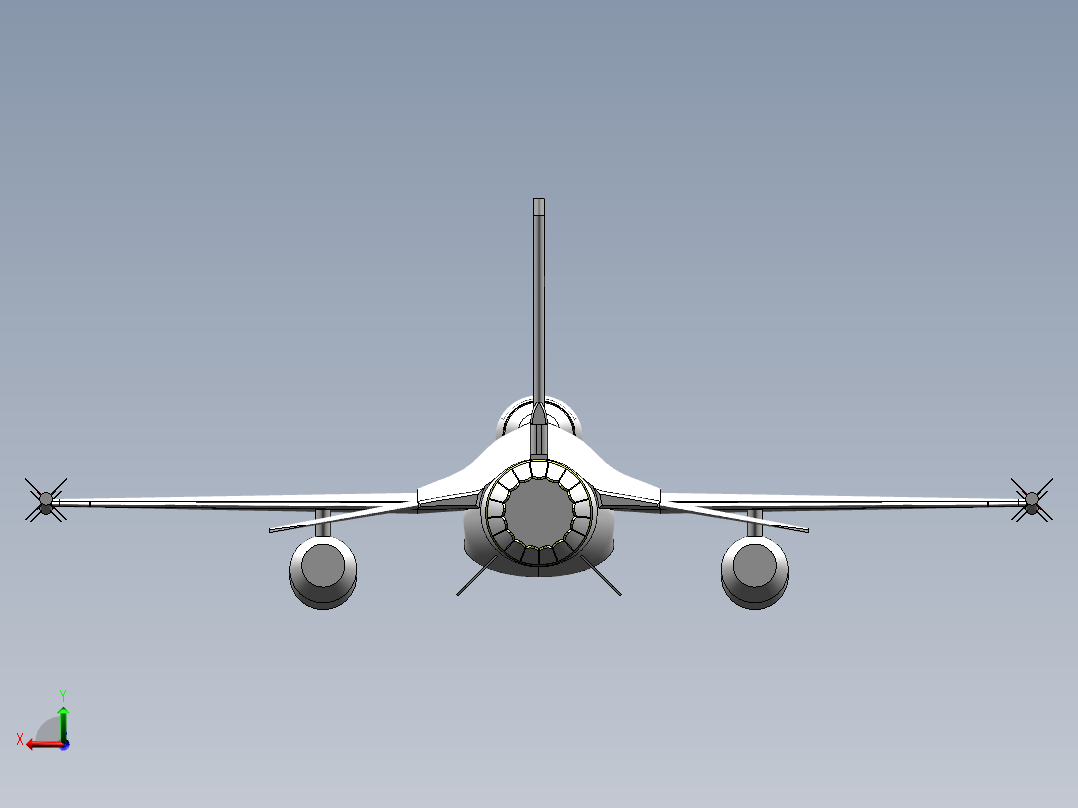 f16战斗机后视图