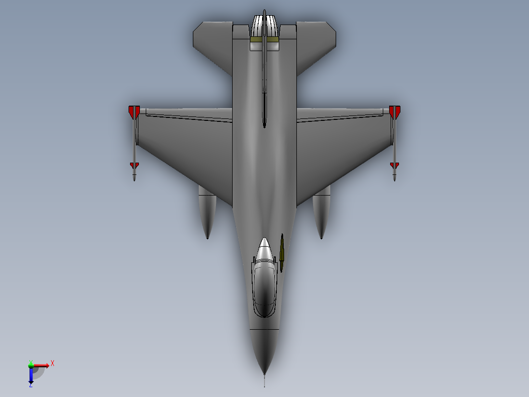 f16战斗机俯视图