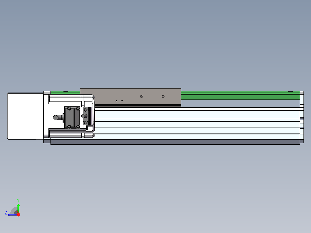 MTH丝杆半封闭模组MT136BS-BL-400W右视图