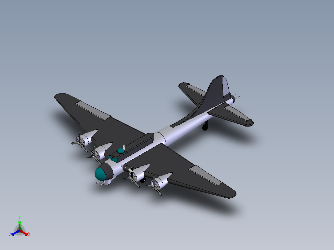 飞机1 (23)正等轴测图