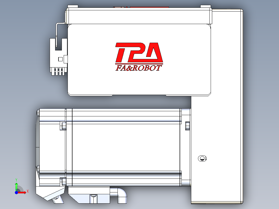 同步带全封闭直线模组TPA-HCB-110D-90-L1450-LP-C-P40-N3前视图