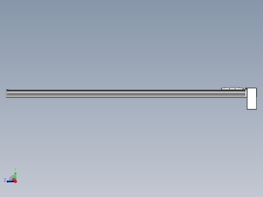 同步带全封闭直线模组TPA-HCB-110D-90-L1450-LP-C-P40-N3右视图