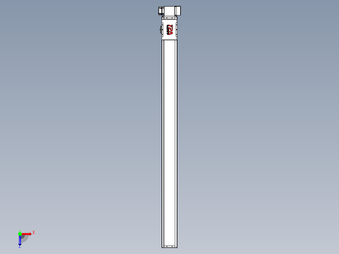 同步带全封闭直线模组TPA-HCB-110D-90-L1450-LP-C-P40-N3俯视图