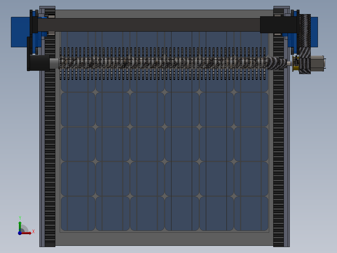 太阳能清扫光伏清扫机器人前视图