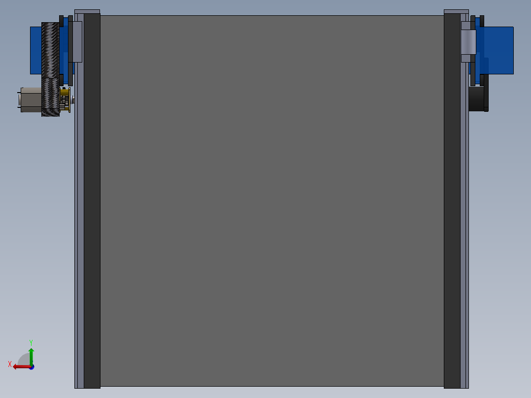 太阳能清扫光伏清扫机器人后视图