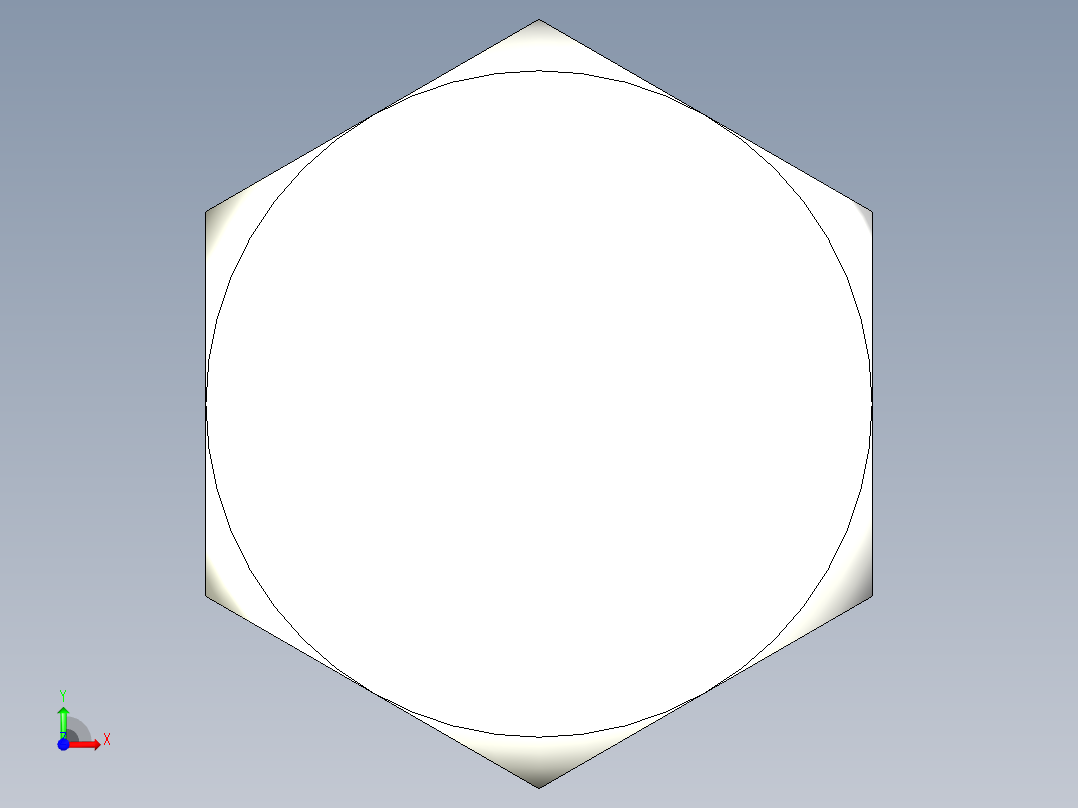 外六角螺絲RCBB-3D多系列多零件图纸模型前视图