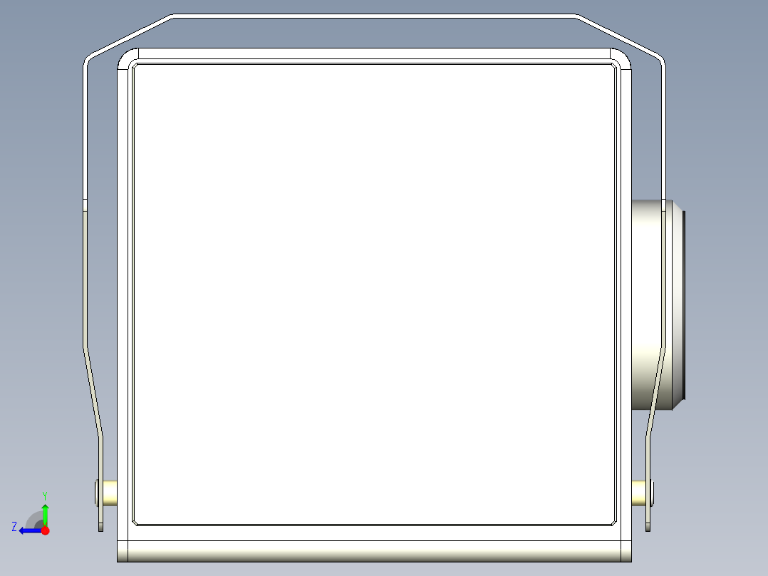 监控器保护盒右视图