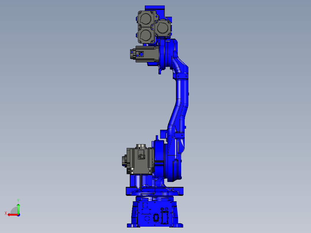 YASKAWA MPL80II六轴工业机器人三维模型资料后视图