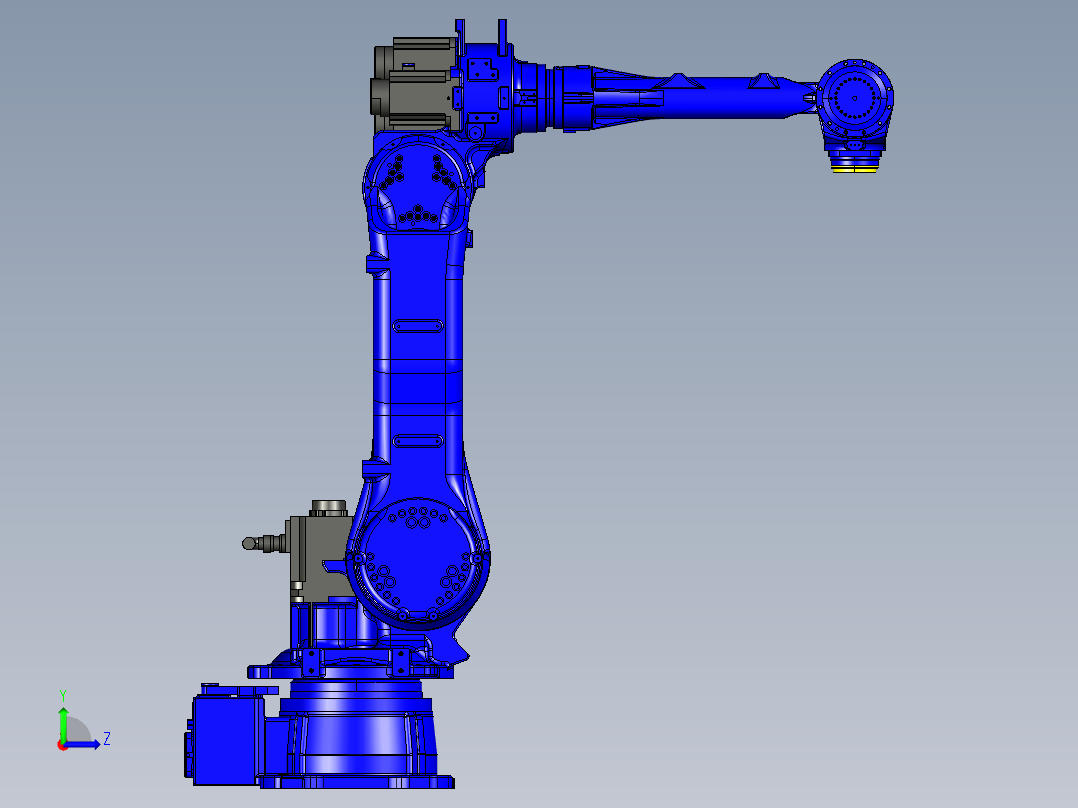 YASKAWA MPL80II六轴工业机器人三维模型资料左视图