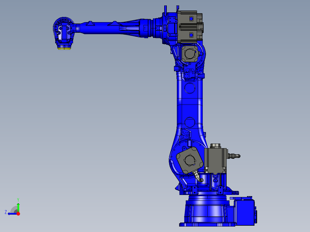 YASKAWA MPL80II六轴工业机器人三维模型资料右视图