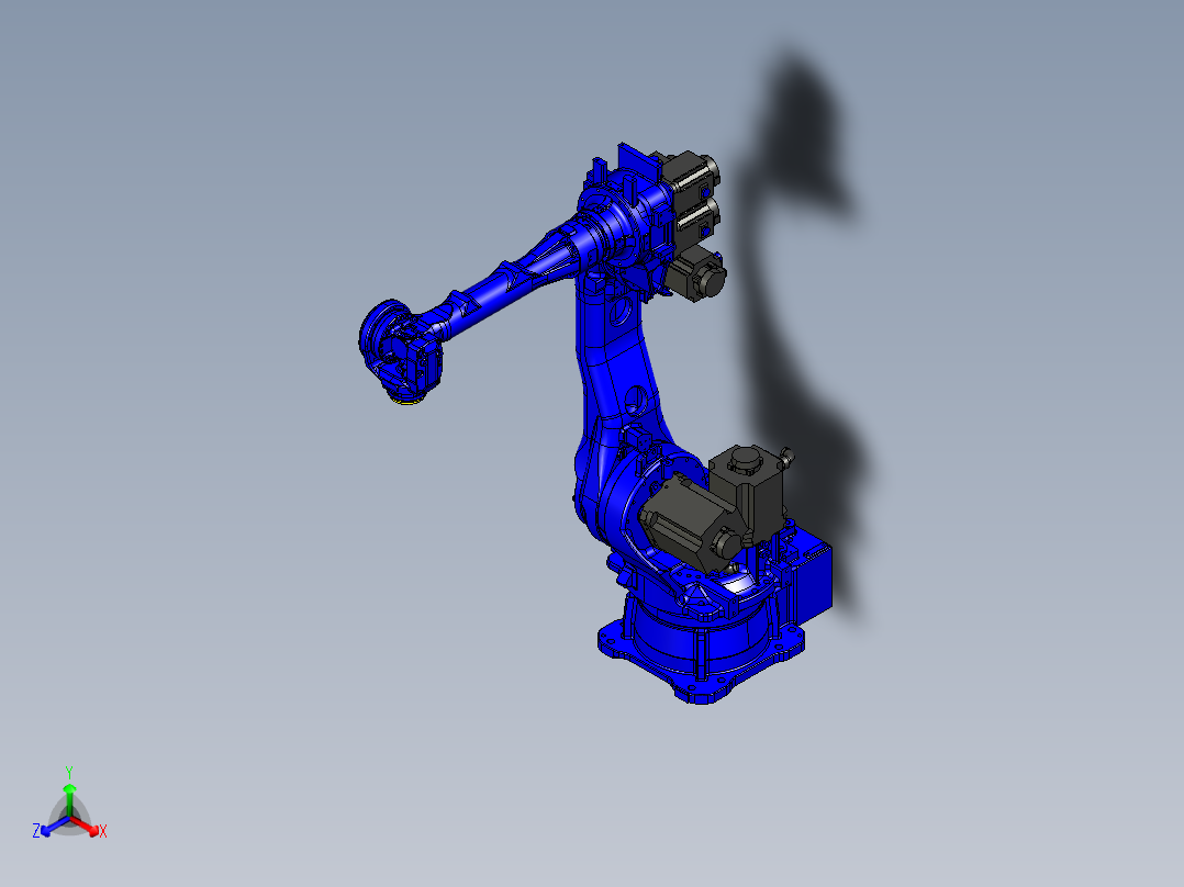 YASKAWA MPL80II六轴工业机器人三维模型资料正等轴测图