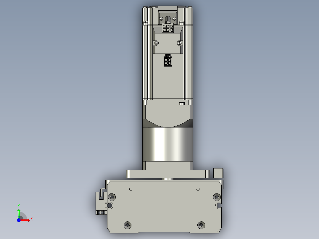 东锦齿条传动DH136G-S1200-BU-减速机+P400W前视图