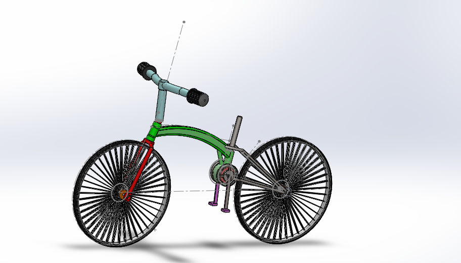 32---自行车模型sw2016三维图纸模型设计图纸