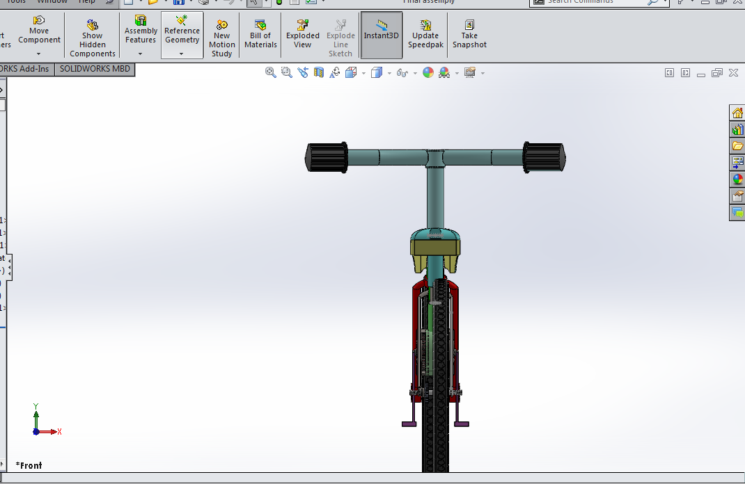 32---自行车模型sw2016三维图纸模型设计图纸