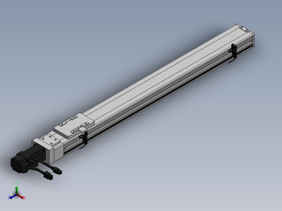 精密模组MY60-T10-550L-BC-P10B-C4-C正等轴测图