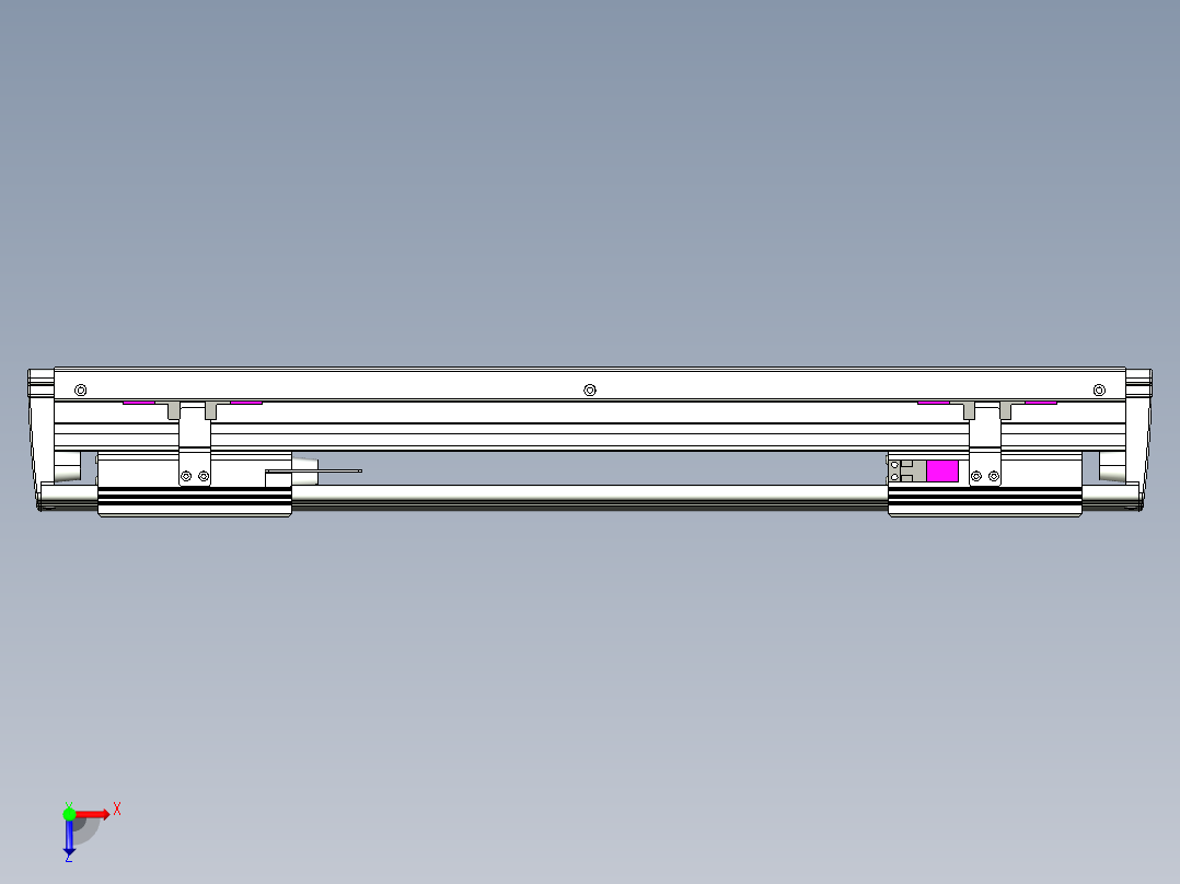 威洛博VL系列直线电机模组-2VL14S1-S300俯视图