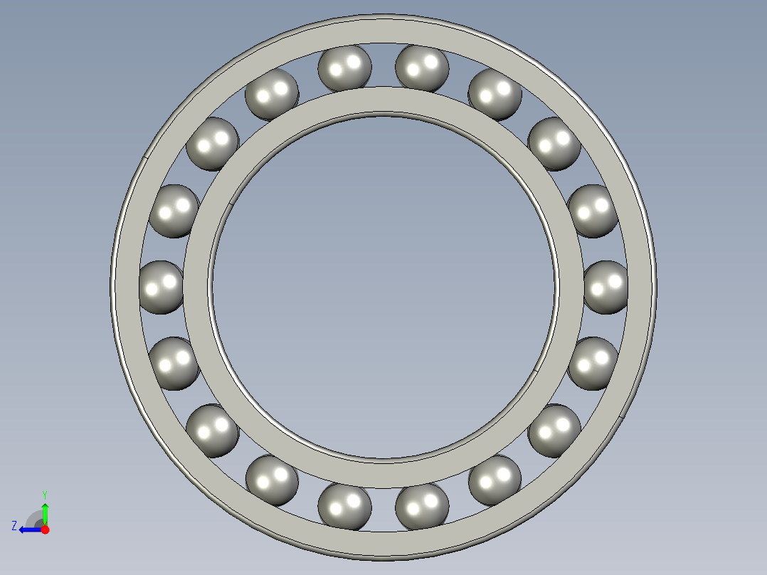 深沟球轴承61804右视图