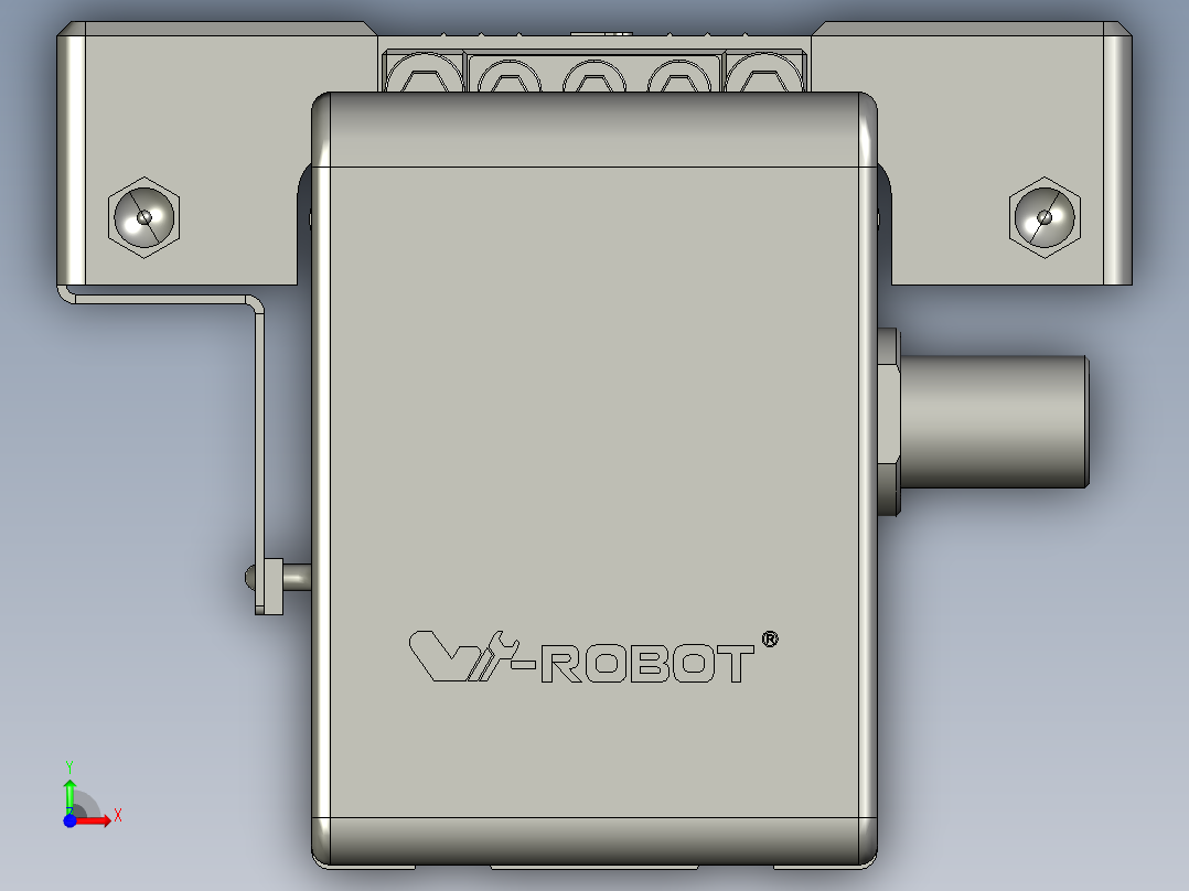 威洛博直线电机模组EB6-L140-S1400-光轴前视图