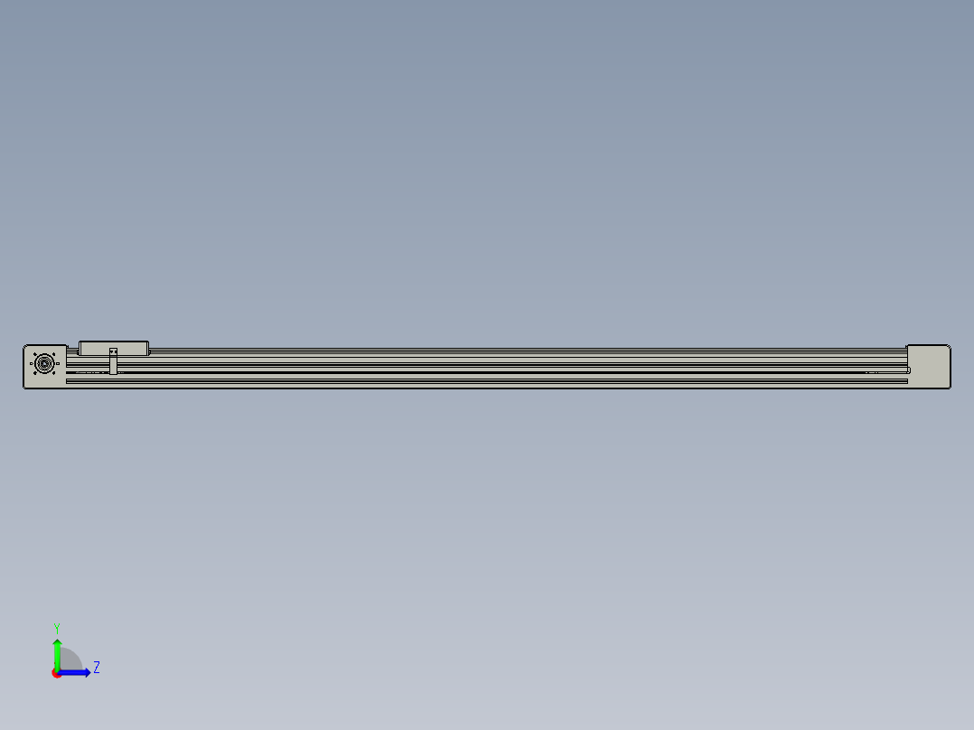 威洛博直线电机模组EB6-L140-S1400-光轴左视图