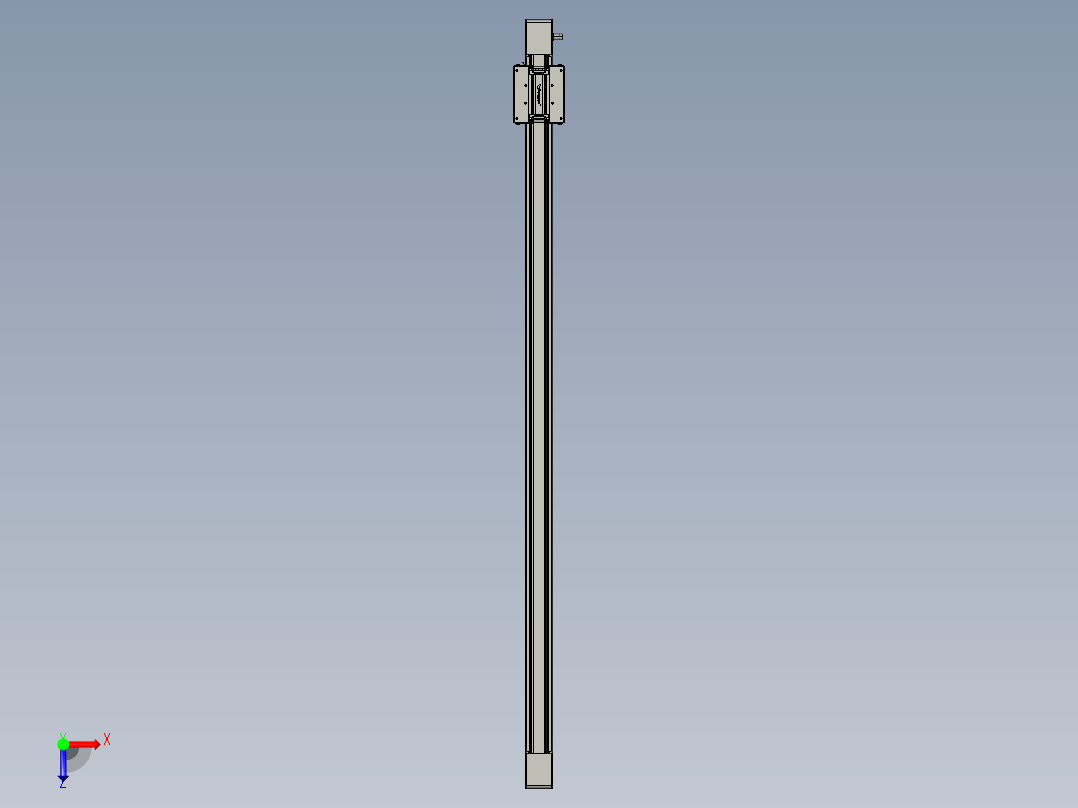 威洛博直线电机模组EB6-L140-S1400-光轴俯视图