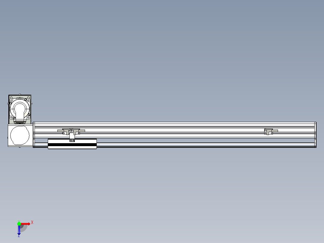 同步带滑台-半封闭B13H-L45-S550-LD-P40-D3俯视图