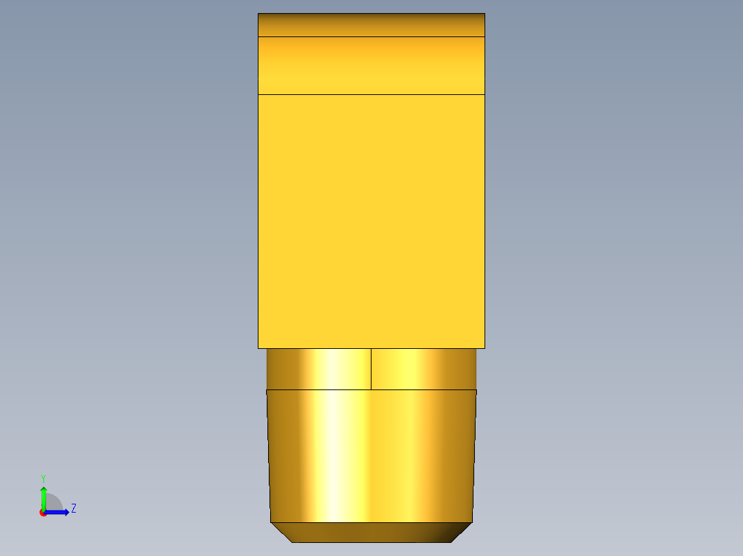 倒齿式工业管接头Hose Barb 90Deg Elbow to Male Pipe 129HB-6-2左视图