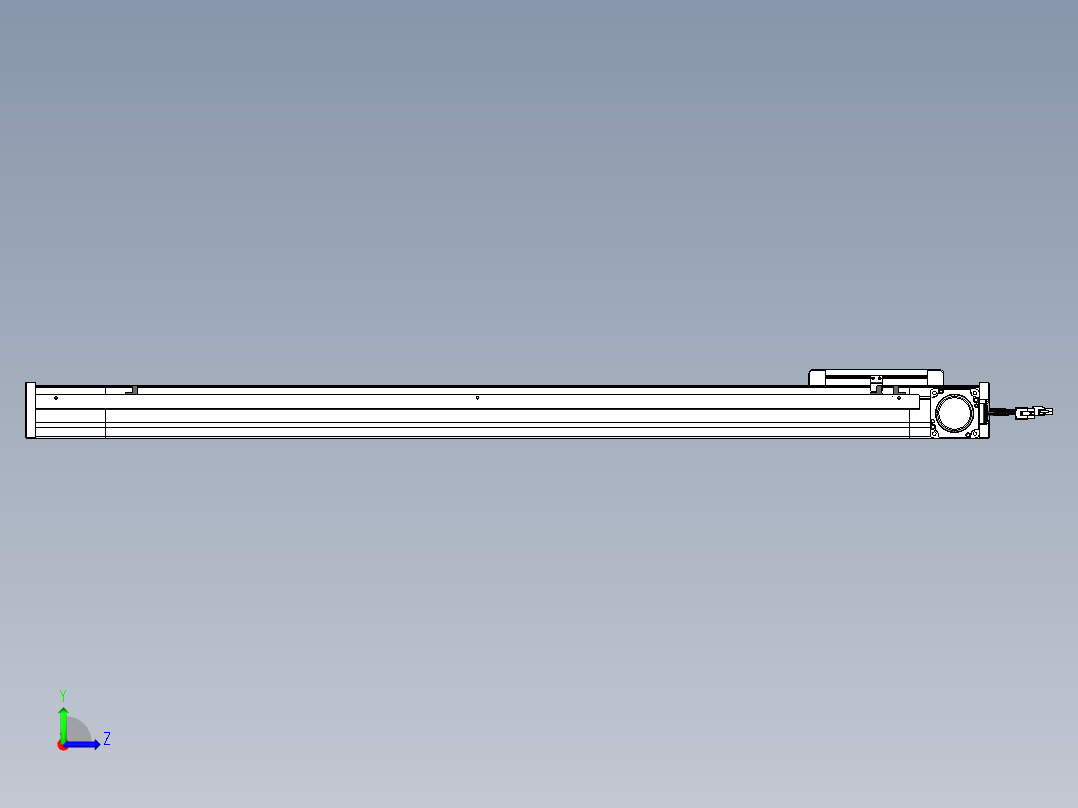 威洛博LB.GB同步带传动--欧规系列LB6A-L130-S900-BR左视图