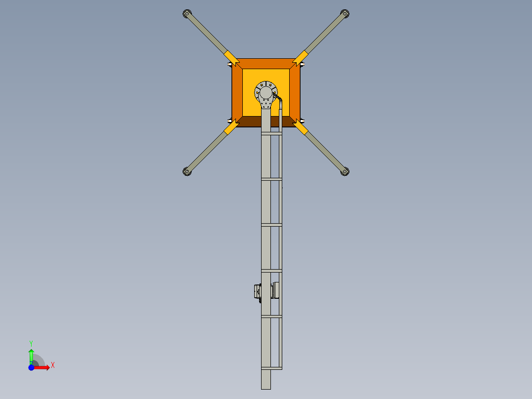 可移动吊车三维图1358910前视图