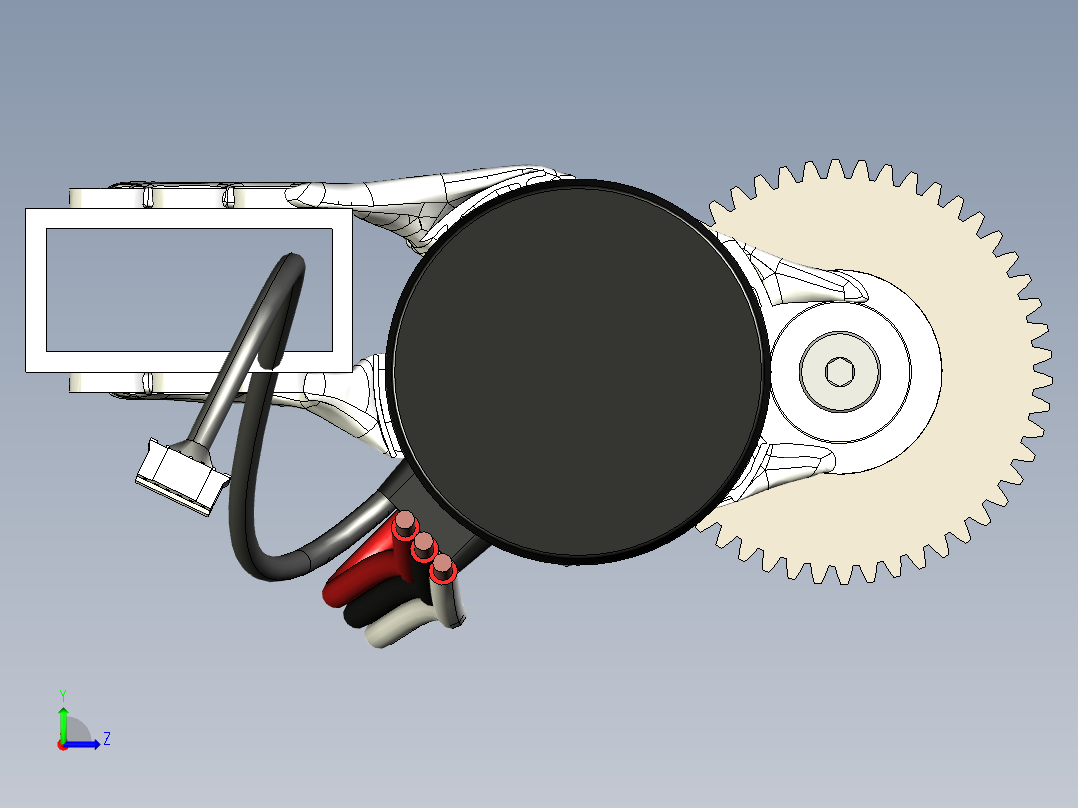 FRC 绞车 - 衍生式设计--igs stp左视图