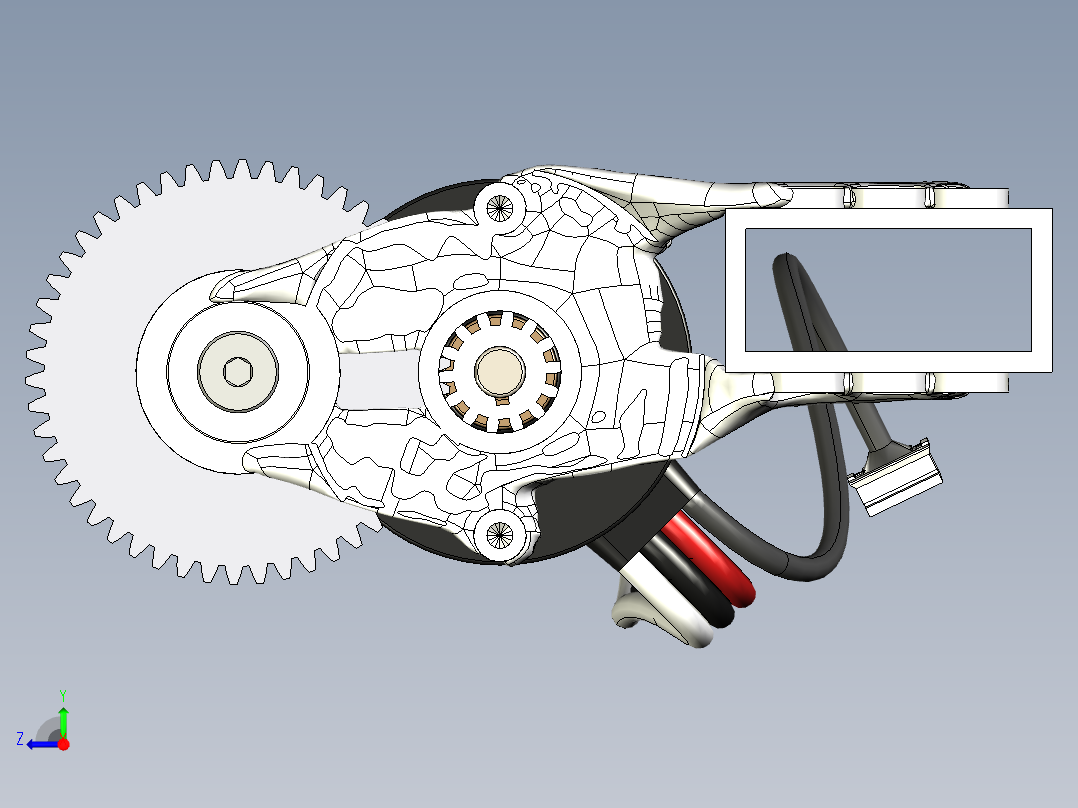 FRC 绞车 - 衍生式设计--igs stp右视图