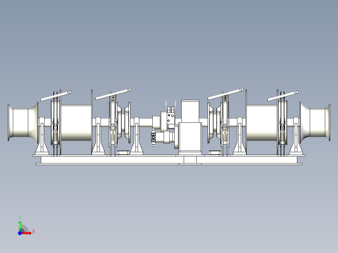绞车 卷扬机 (36)前视图