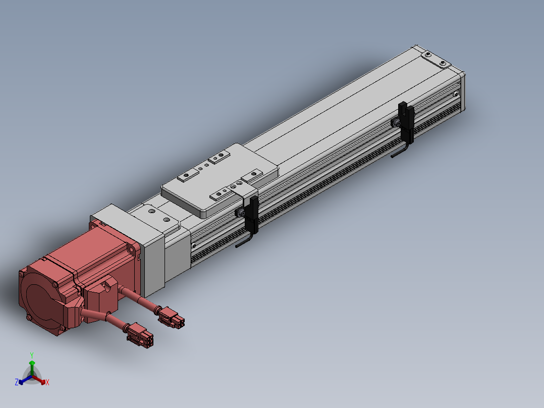 精密模组MY60-T10-200L-BC-P20B-C4-C正等轴测图