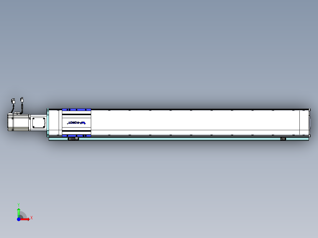 VF丝杆传动-一般环境VF14-Lxx-C-S1000-BC-ZP75-C3前视图