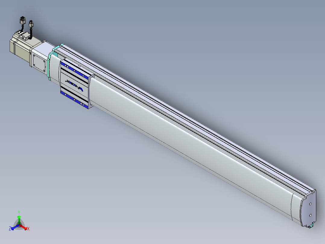 VF丝杆传动-一般环境VF14-Lxx-C-S1000-BC-ZP75-C3正等轴测图