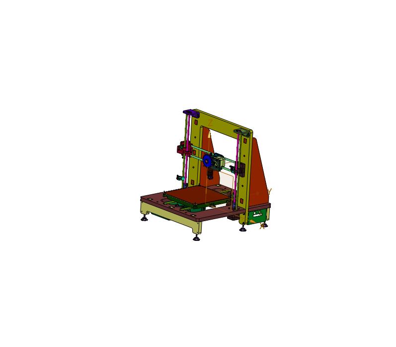 开放式连续碳纤维3d打印机