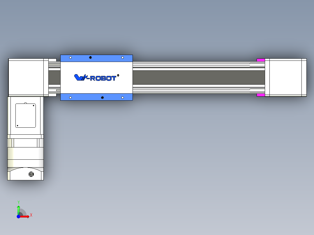 威洛博LB.GB同步带传动--欧规系列GB8-L192-S300-BL-P75-K前视图