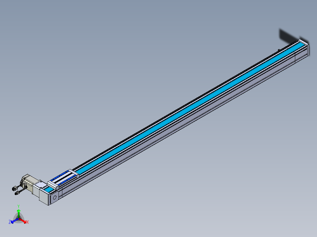 威洛博LB.GB同步带传动--欧规系列LB6A-L130-S1550-BR正等轴测图
