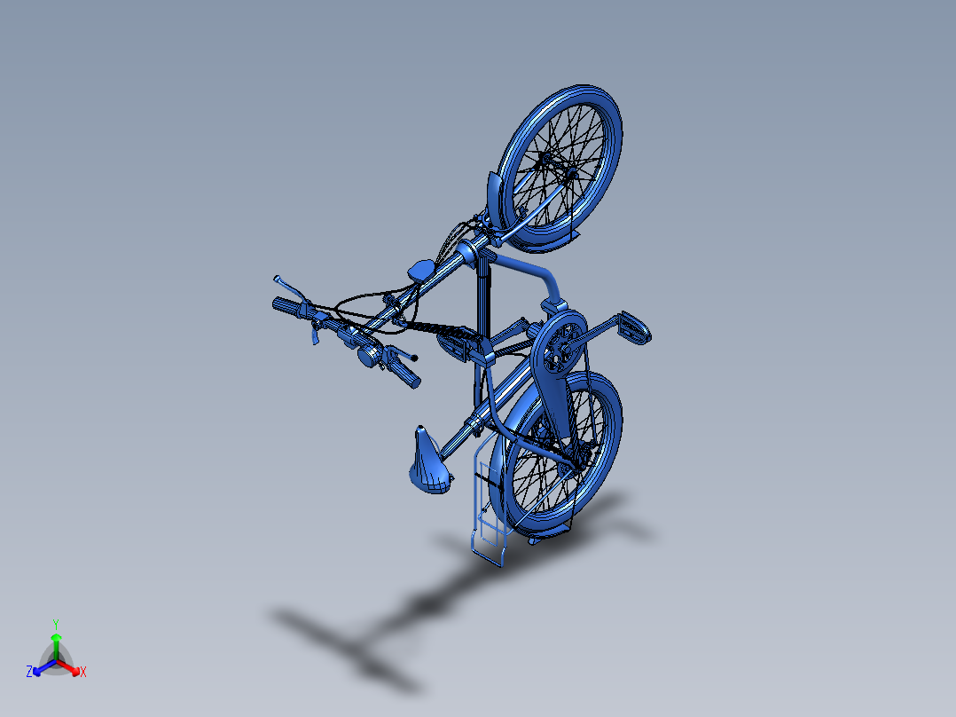 71---可折叠<span style='color: red'>自行车</span>模型UG 7.0三维图纸模型设计图纸