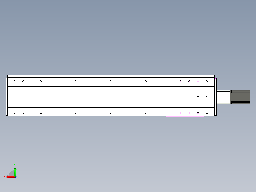 VF丝杆传动-一般环境VF22-L20-C-S850-BC-P75-C4后视图
