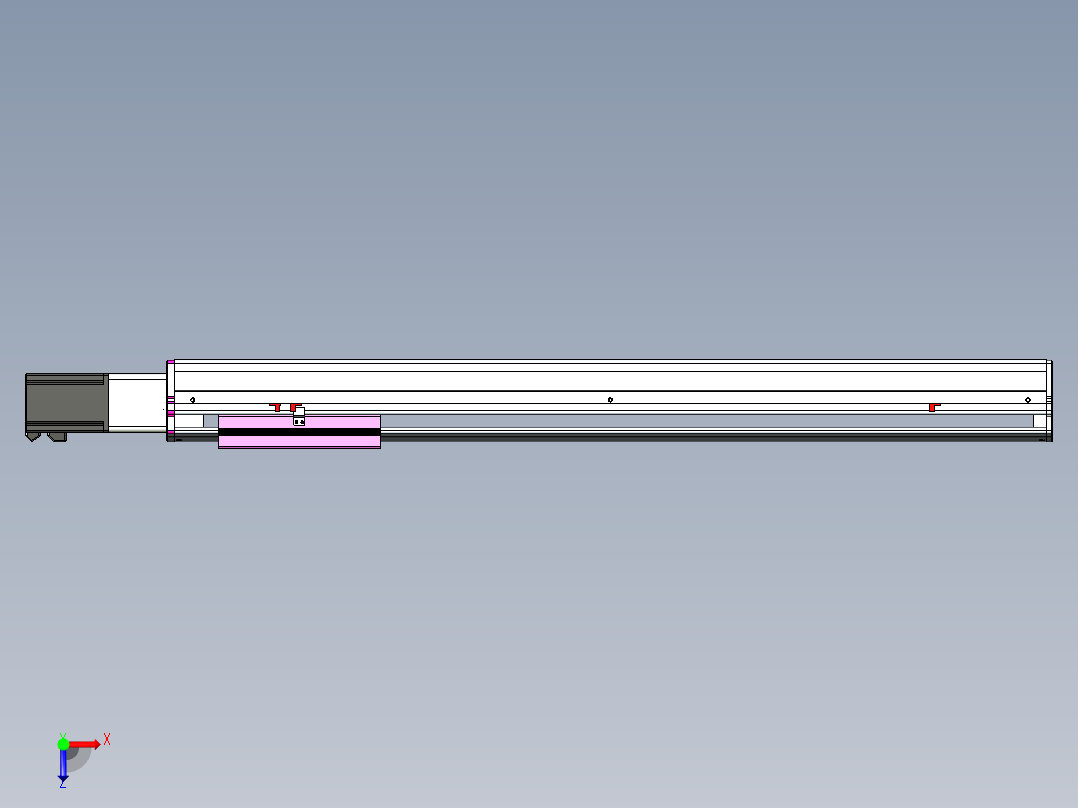VF丝杆传动-一般环境VF22-L20-C-S850-BC-P75-C4俯视图