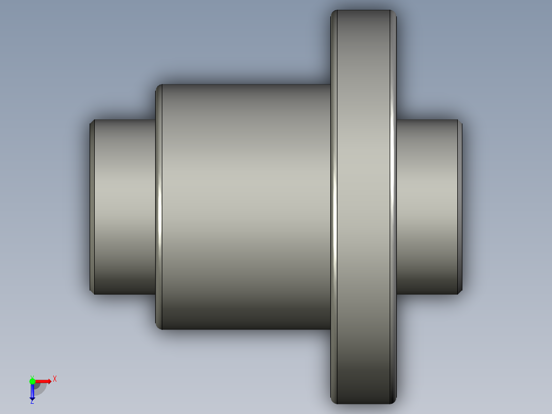 山云日尚SYS滚珠丝杠SFI4005.stp俯视图