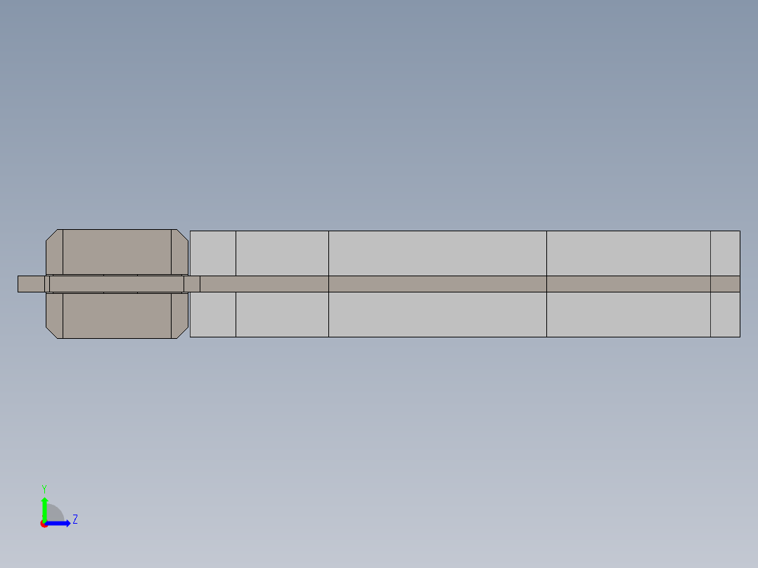 手枪国标gb22左视图