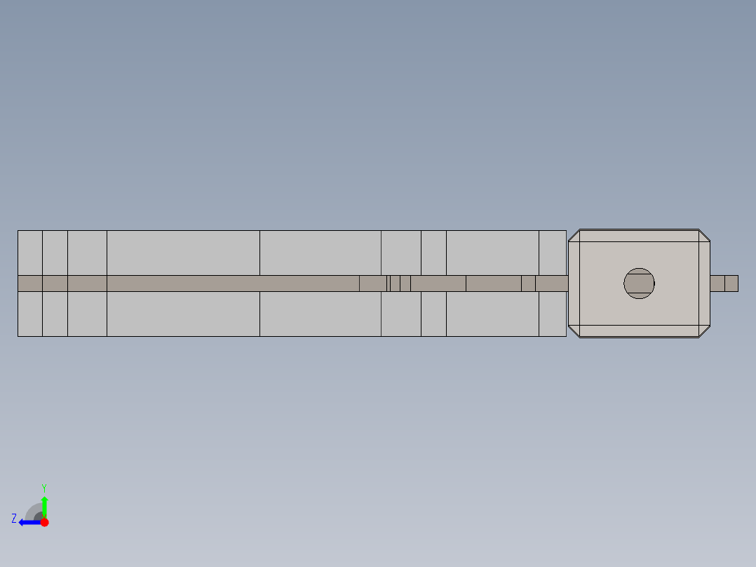 手枪国标gb22右视图