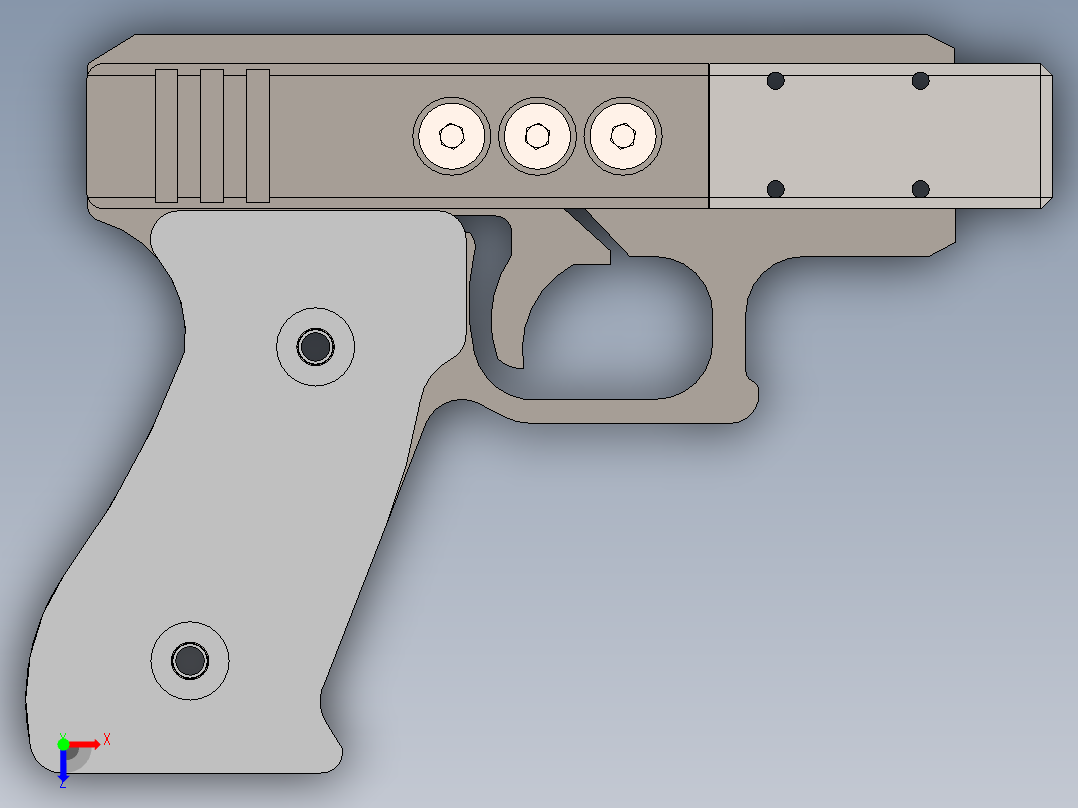手枪国标gb22俯视图
