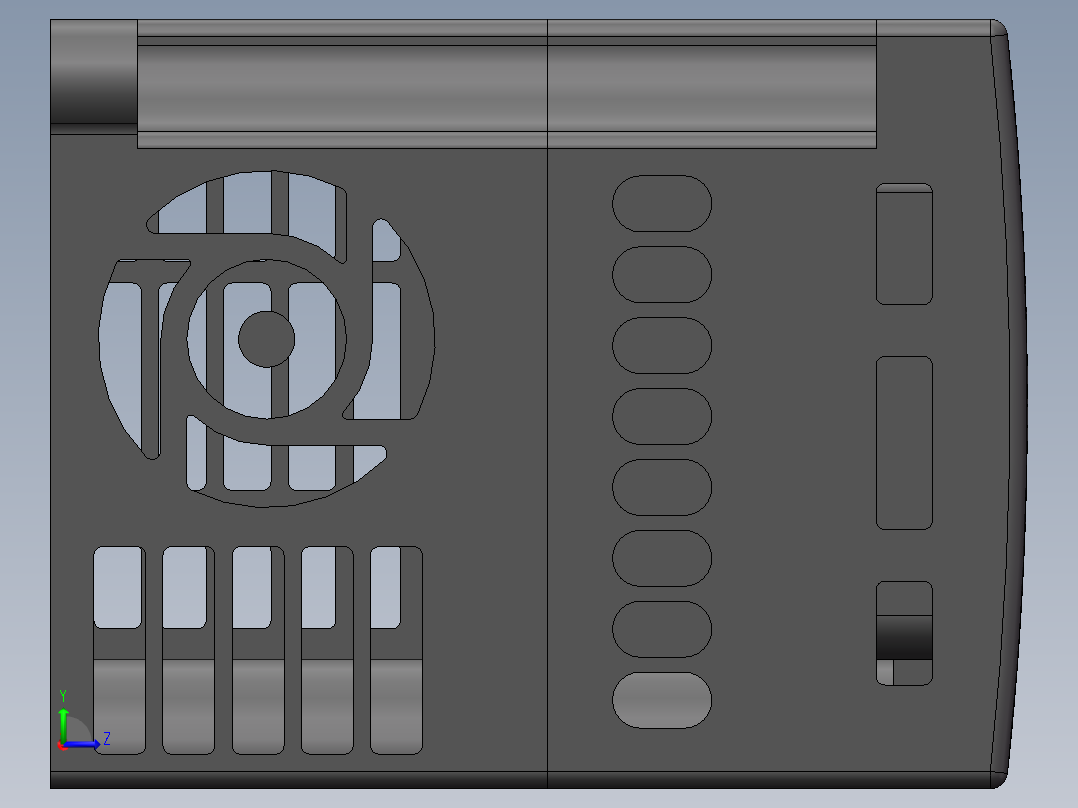 易能EDS800-2S0007XY1变频器0.75kw==565947==30左视图